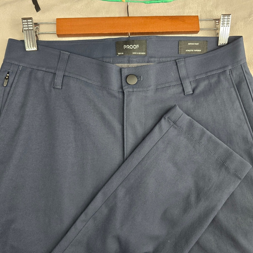 PROOF Nomad Pant Athletic Tapered Mens Navy‎ Blue Size 29x31 Huckberry